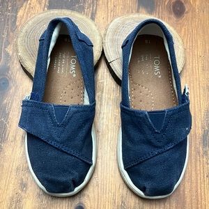 Toms Canvas Toddler Size 8
